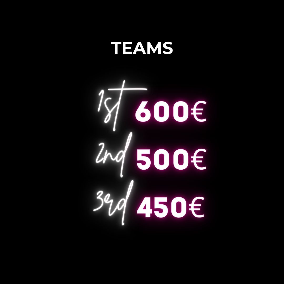 teams prize money